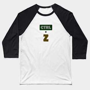 Ctrl + Z Baseball T-Shirt